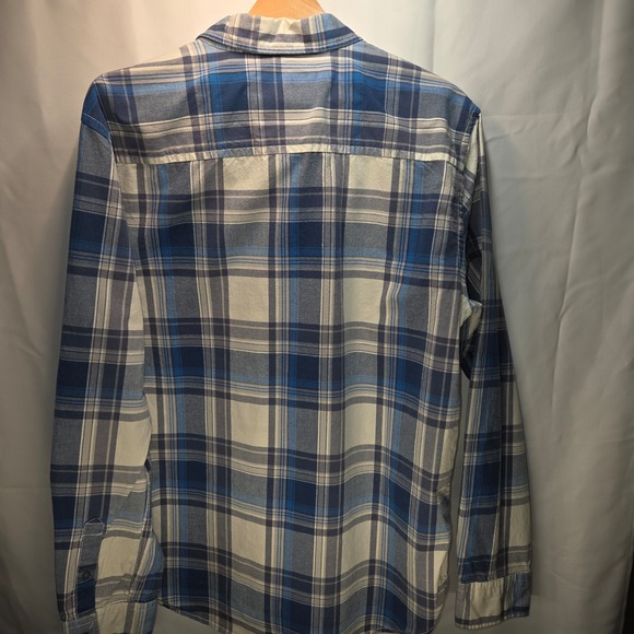 Aeropostale Button Down Shirt Men's Large Casual Plaid Long Sleeve Cotton - Picture 3 of 6